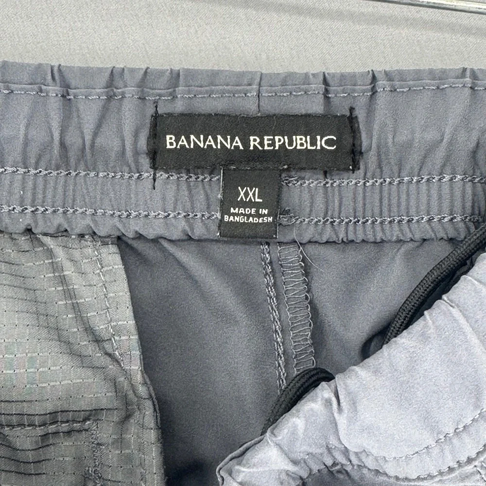 Banana Republic Mens XXL Grey Polyester Elastic Waist Jogger Pants Athleisure